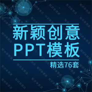 新颖创意时尚创新商务大气PPT模板素材汇报策划动态