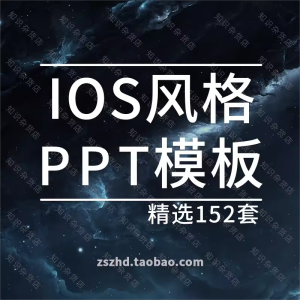 IOS风格PPT模板素材企业宣传产品推介扁平化商务简约动态