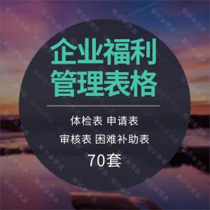 企业公司员工福利体检工伤报销进修补助申请审批管理表格模板