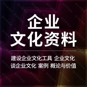 公司企业文化建设资料工具策划执行方案手册名企名家案例