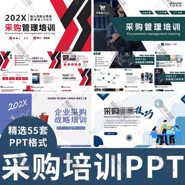 企业采购培训PPT模板公司采购部管理战略策划工作进货汇报动态ppt