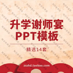 升学谢师宴动态PPT模板国潮中国风喜报金榜题名勿忘师恩幻灯片